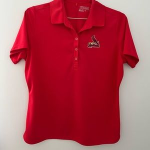 Womens Nike Golf St Louis Cardinals Polo Shirt Sz XL